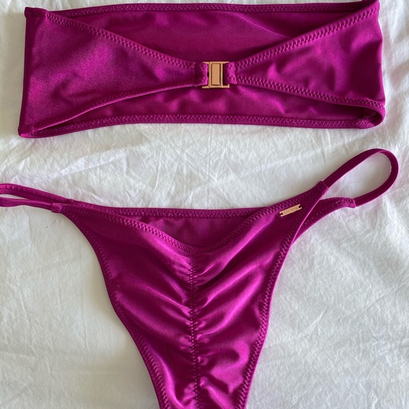 White fox swim bandeau bikini - Picture 2 of 3